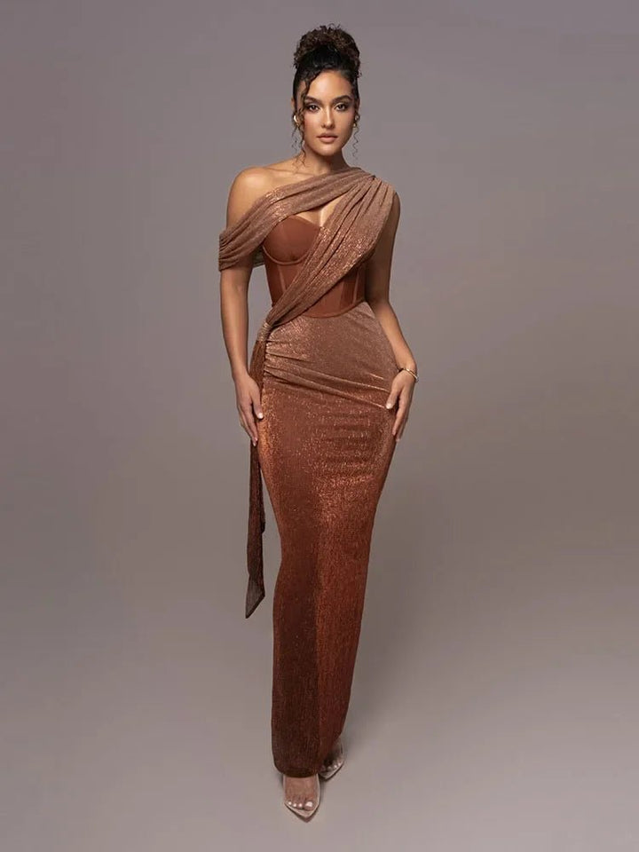 Bethany | One-Shoulder Wedding Guest Dress