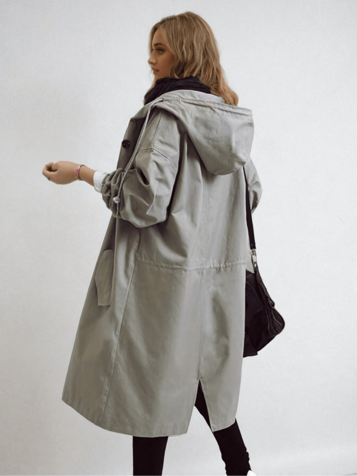 Miraora | Women's Packable Hooded Jacket – Lightweight Longline Coat — 2
