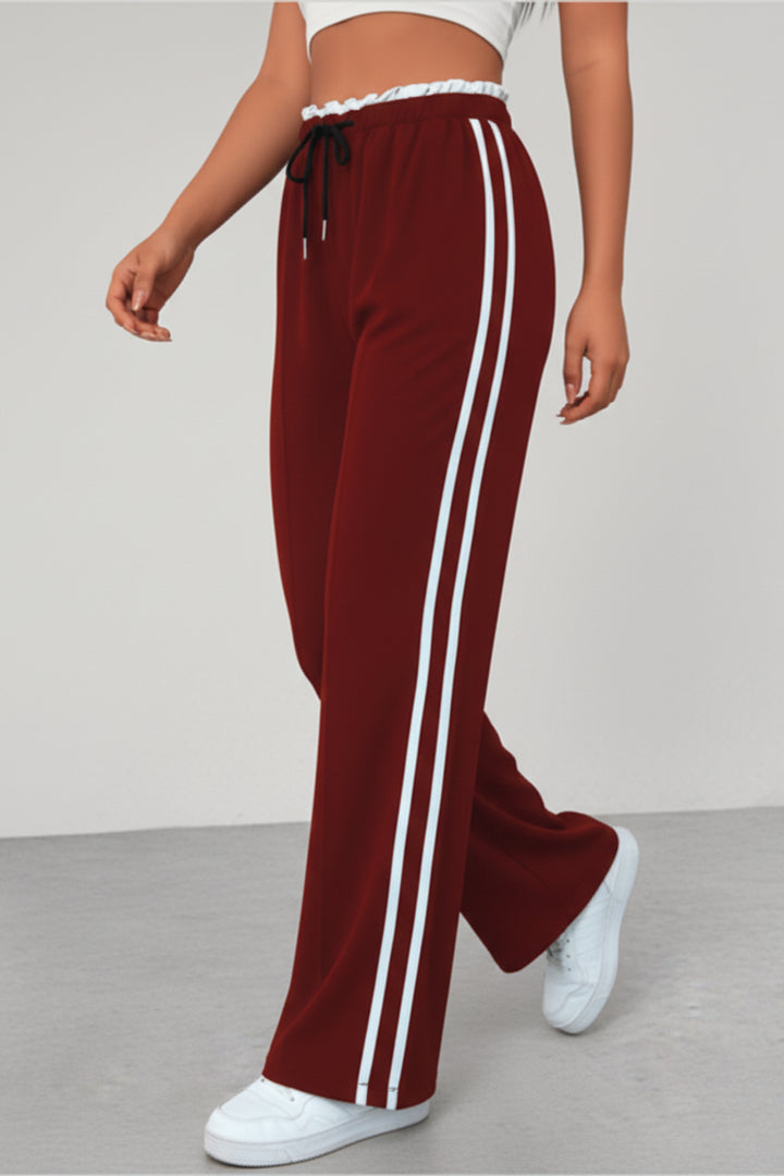 Nevaita | Women's Wide-Leg Linen Wide Leg Trousers Pants — 1