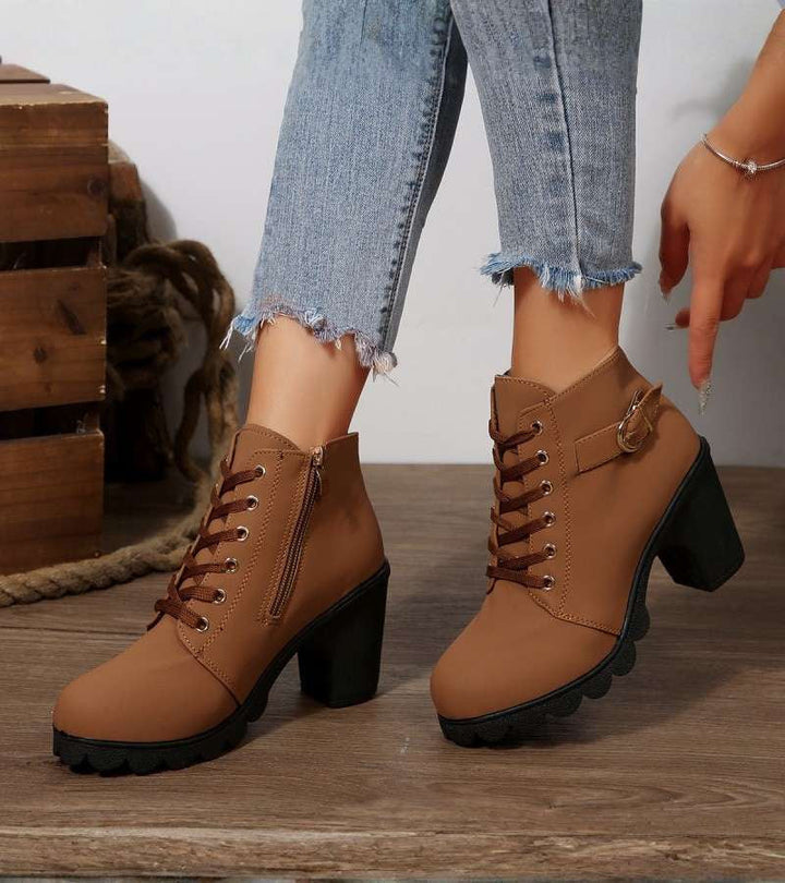 Ninonoura | Women's Orthopedic Ankle Boots — Brown