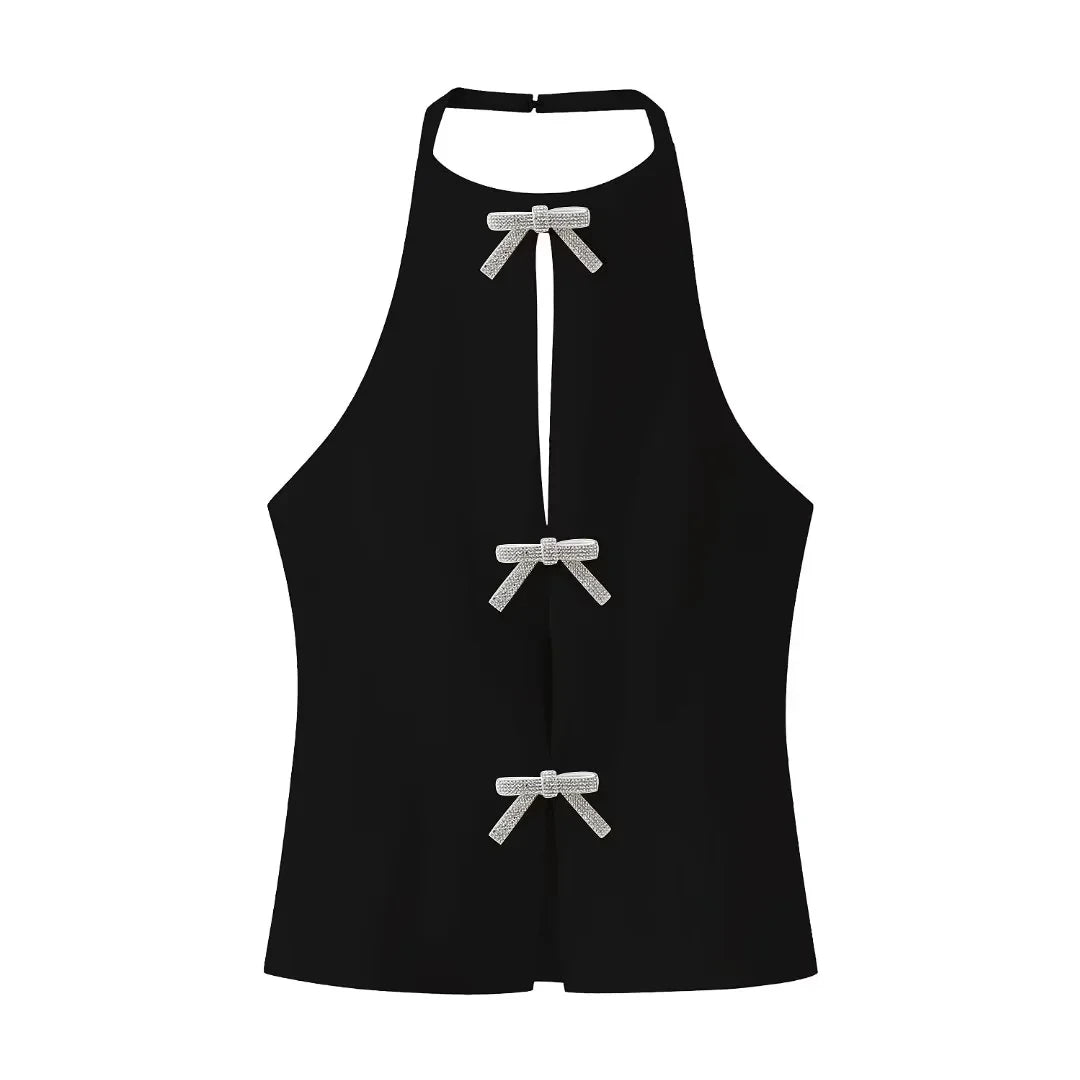 Niraisse | Women's Casual Stretch Sleeveless Sling Top — Black
