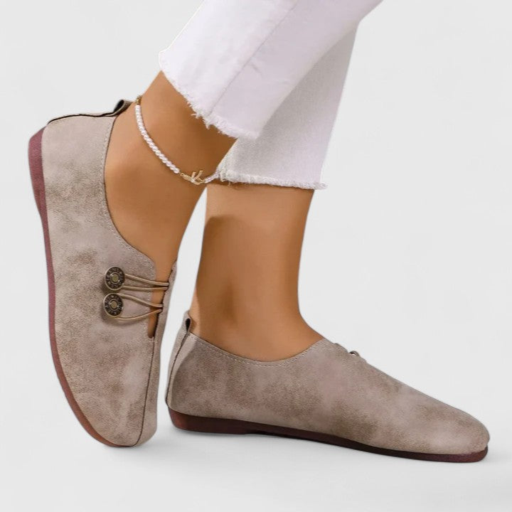 Odelreth | Women's Orthopedic Comfort Slip-On Elegant Loafers — 1