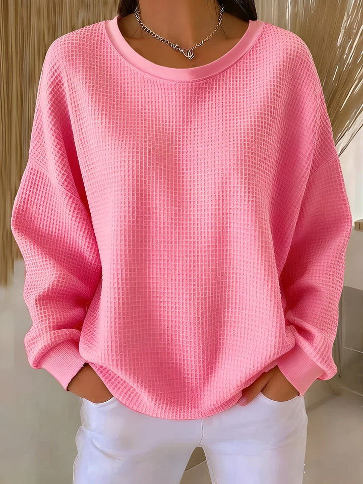Odelria | Women's Knit CLASSIC COZY SWEATER — Pink