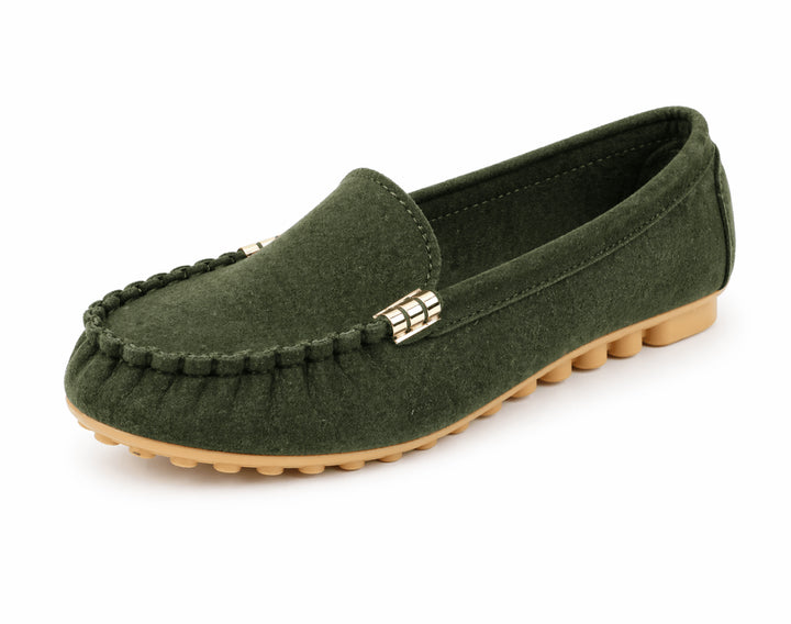 Oksana | Women's Orthopedic Comfort loafer slip-on casual — Grün