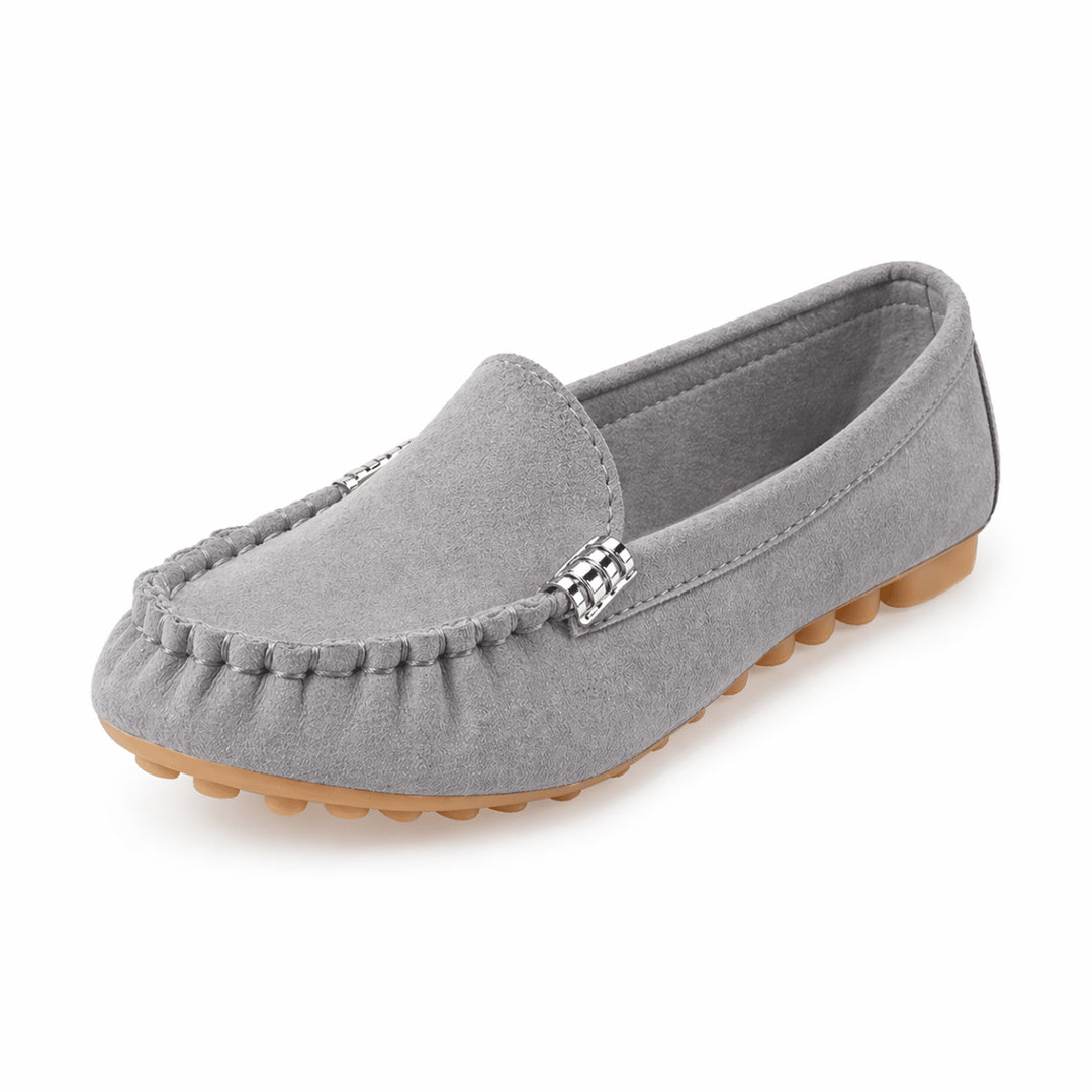 Oksana | Women's Orthopedic Comfort loafer slip-on casual — Grau