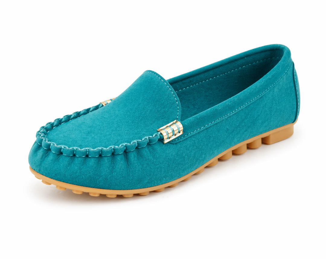 Oksana | Women's Orthopedic Comfort loafer slip-on casual — Petrol