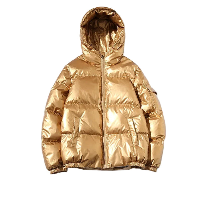 Oriita | Women's Thick Waterproof puff Jacket | Windproof Jacket — Hooded Golden