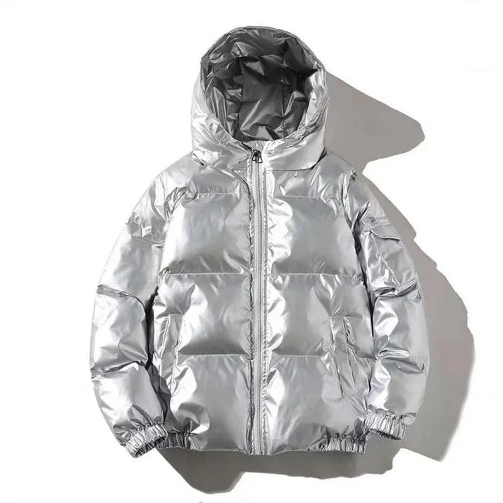 Oriita | Women's Thick Waterproof puff Jacket | Windproof Jacket — Hooded Silver
