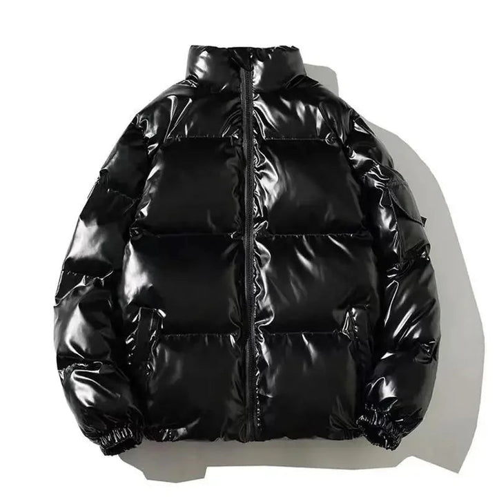 Oriita | Women's Thick Waterproof puff Jacket | Windproof Jacket — Stand Collar Black