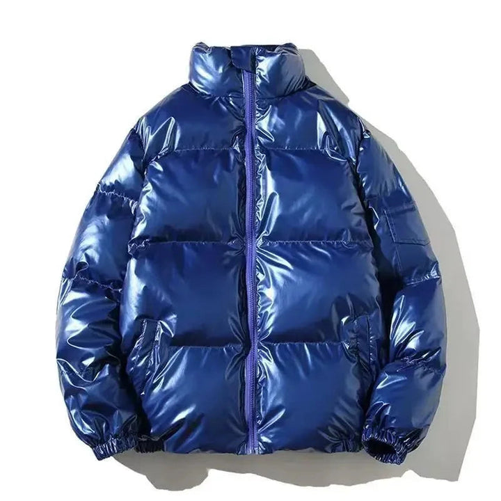 Oriita | Women's Thick Waterproof puff Jacket | Windproof Jacket — Stand Collar Sapphire