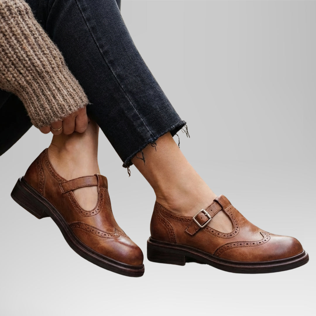 Perladora | Women's Comfort Slip-On CLASSIC MARY JANES Flats — 1