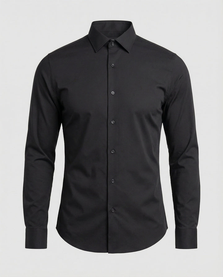 Formal shirt with a plain background.