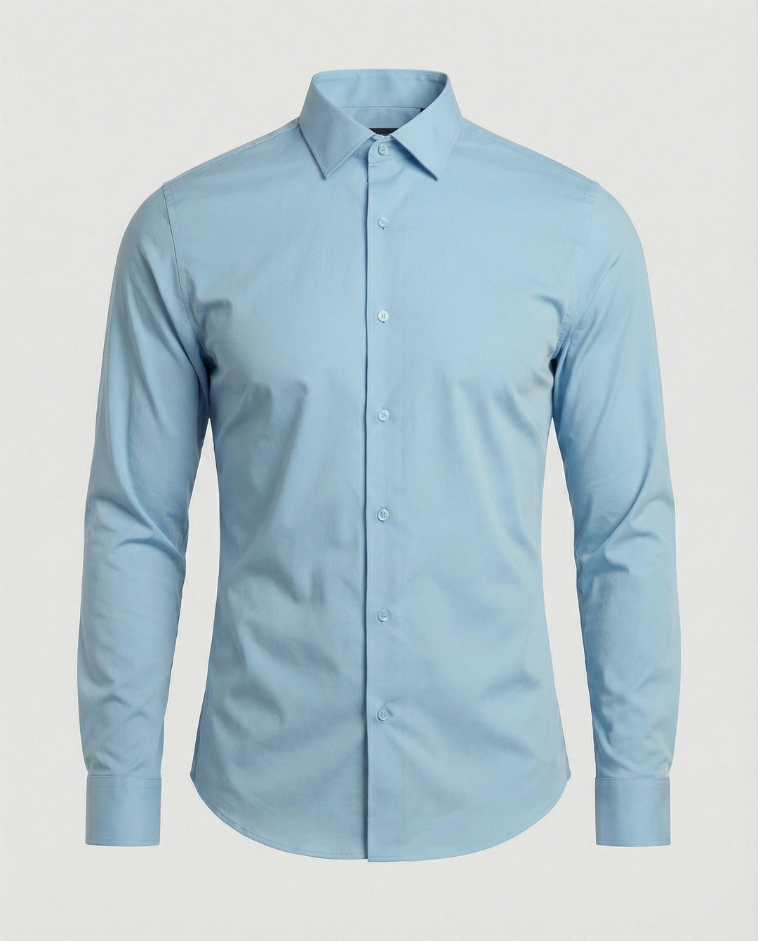 Neat long sleeve shirt against a plain background.