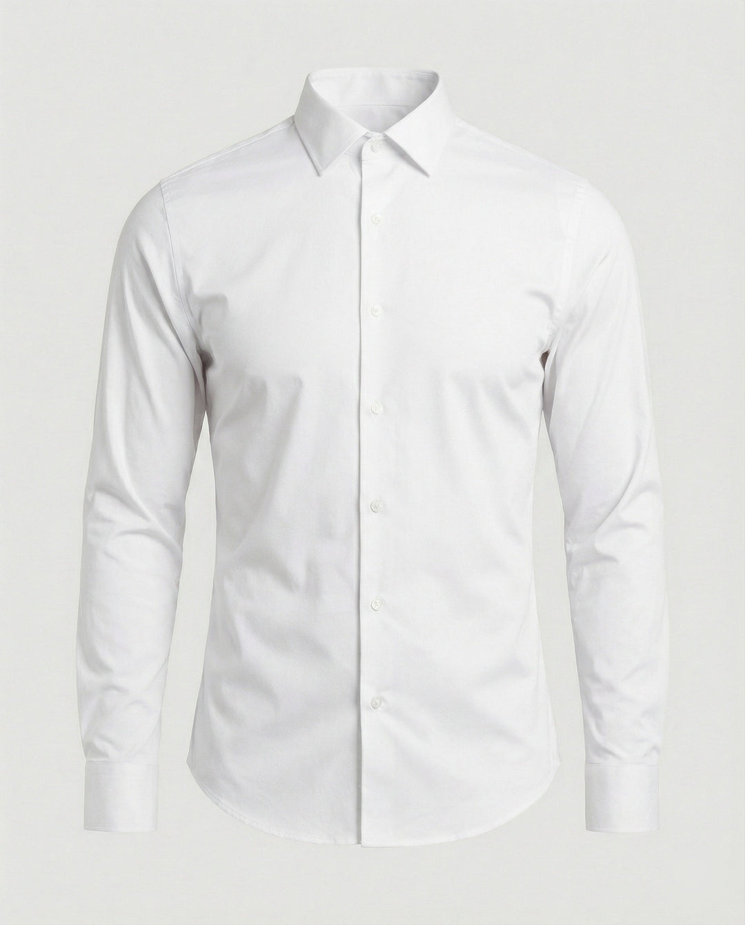 Smart dress shirt on a plain background.