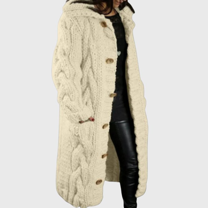 Quenessa | Women's Casual Stretch COZY ELEGANT COAT Tops — Beige