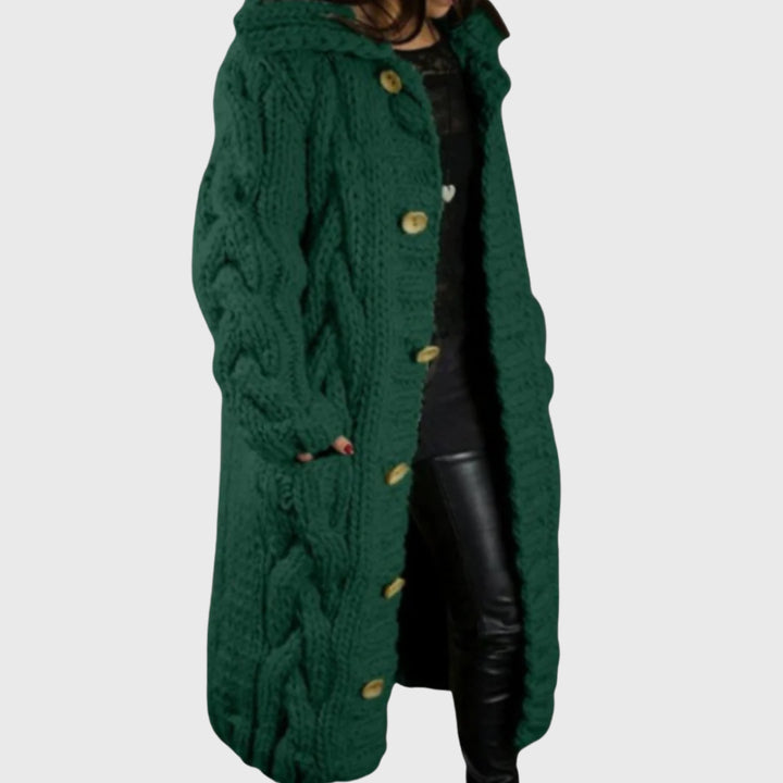 Quenessa | Women's Casual Stretch COZY ELEGANT COAT Tops — Green