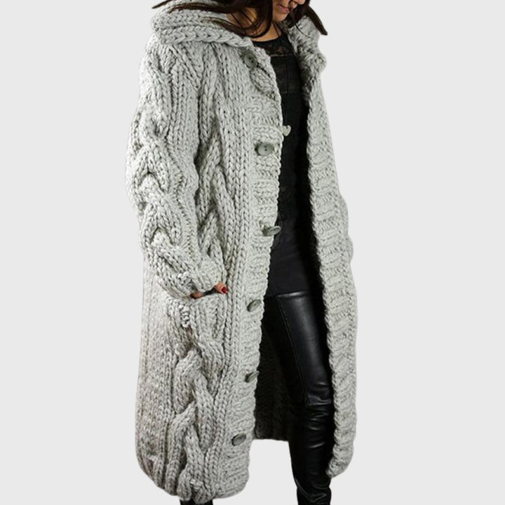 Quenessa | Women's Casual Stretch COZY ELEGANT COAT Tops — Grey