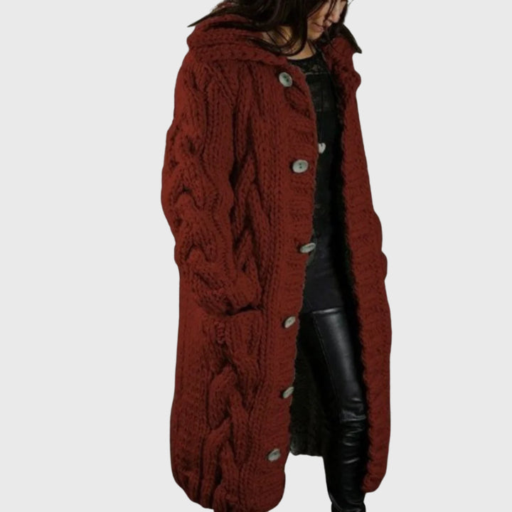 Quenessa | Women's Casual Stretch COZY ELEGANT COAT Tops — Red