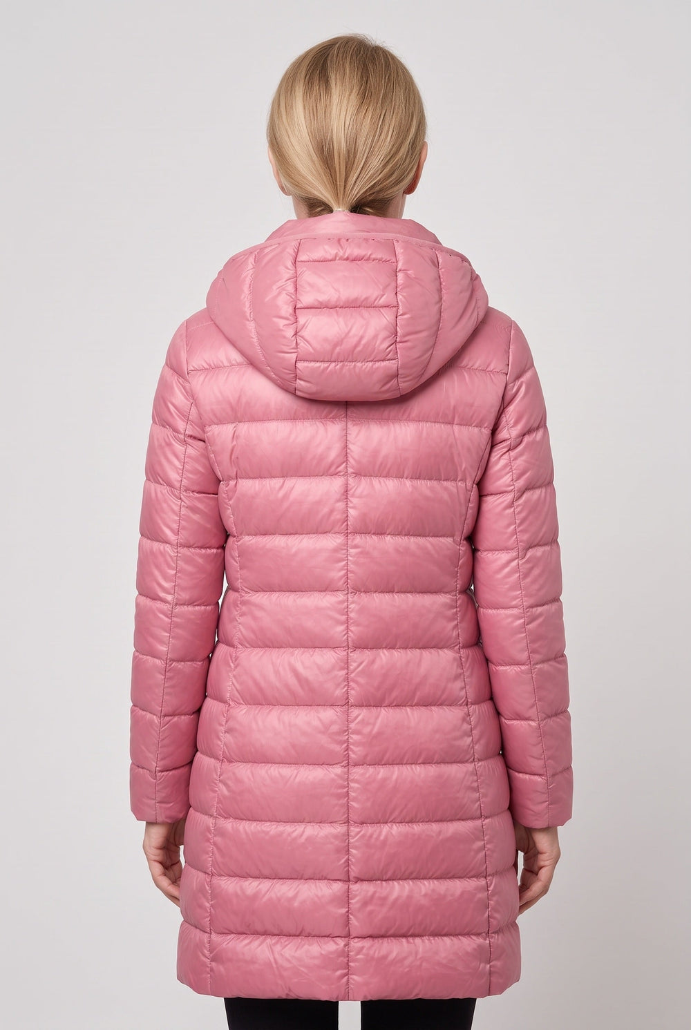 Quenoura | Women's Hooded Longline Puffer Jacket — 2