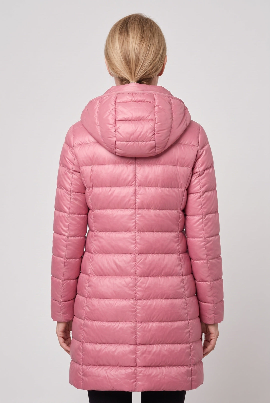 Quenoura | Women's Hooded Longline Puffer Jacket — 2