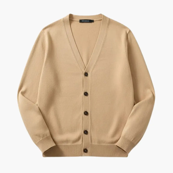 Quincy | Men's Knit Cozy Classic V Neck Button Cardigan Sweaters — 1