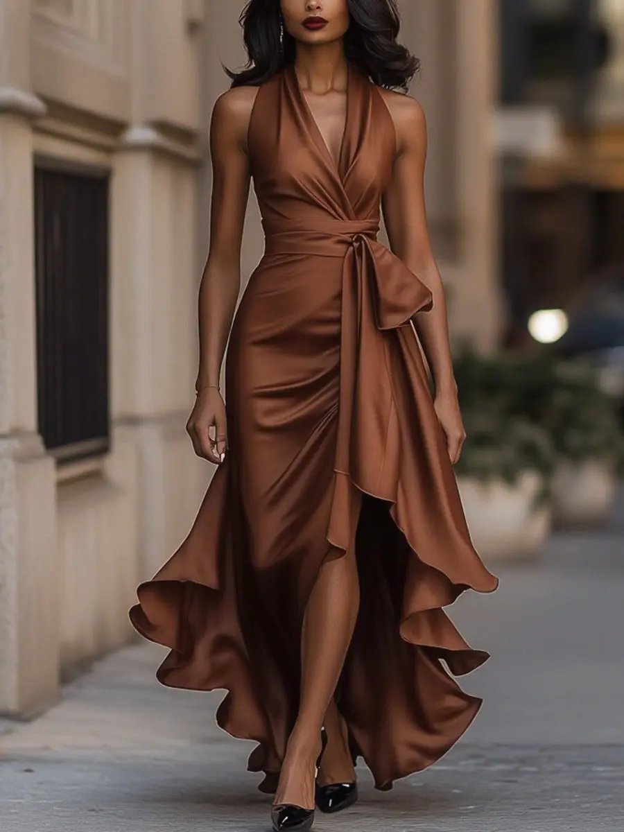 Edenn | Halter Wrap Dress Women