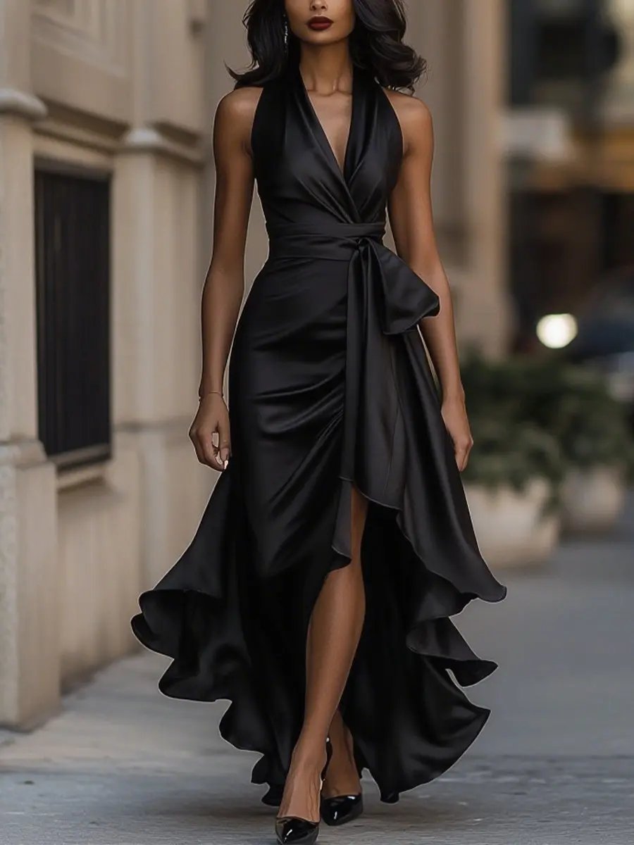 Edenn | Halter Wrap Dress Women