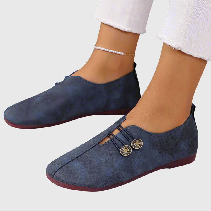 Rillaana | Women's Lace-Up Suede Ankle Boots for — Blue
