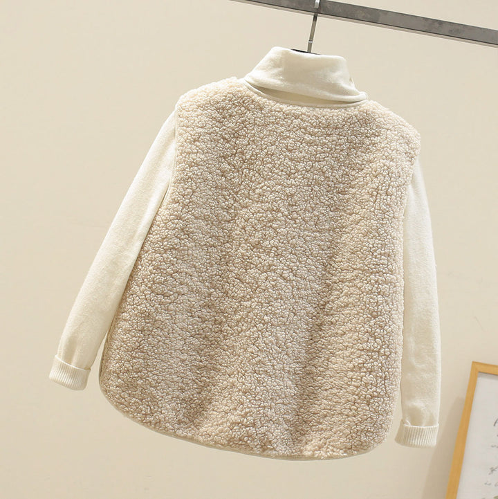 Rillaetta | Women's Cozy Soft And Sophisticated Lambswool Knit Vest Sweater — 2