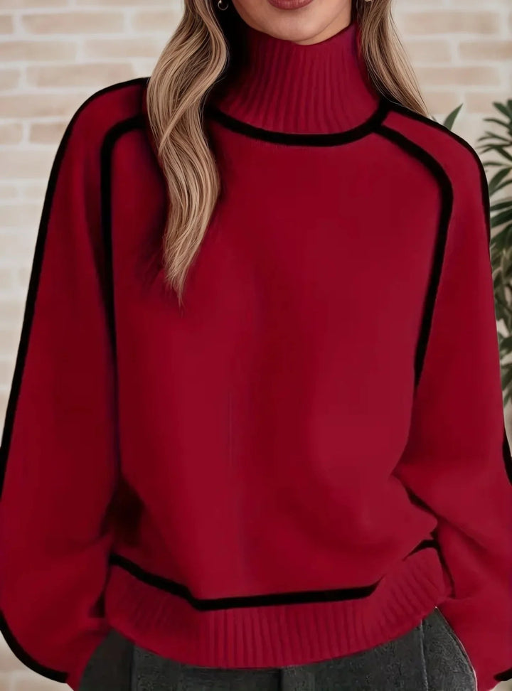 Rillariel | Women's Turtleneck Sweater Oversized Layering