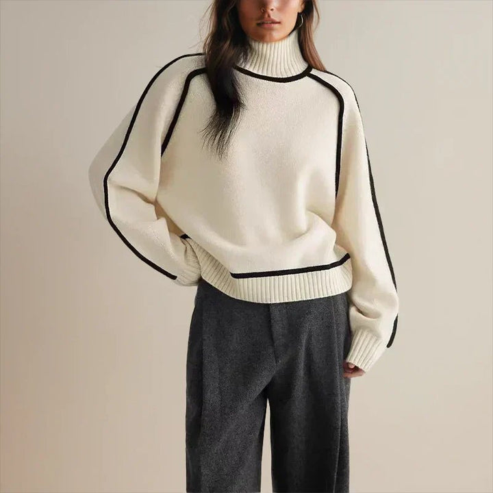 Rillariel | Women's Turtleneck Sweater Oversized Layering