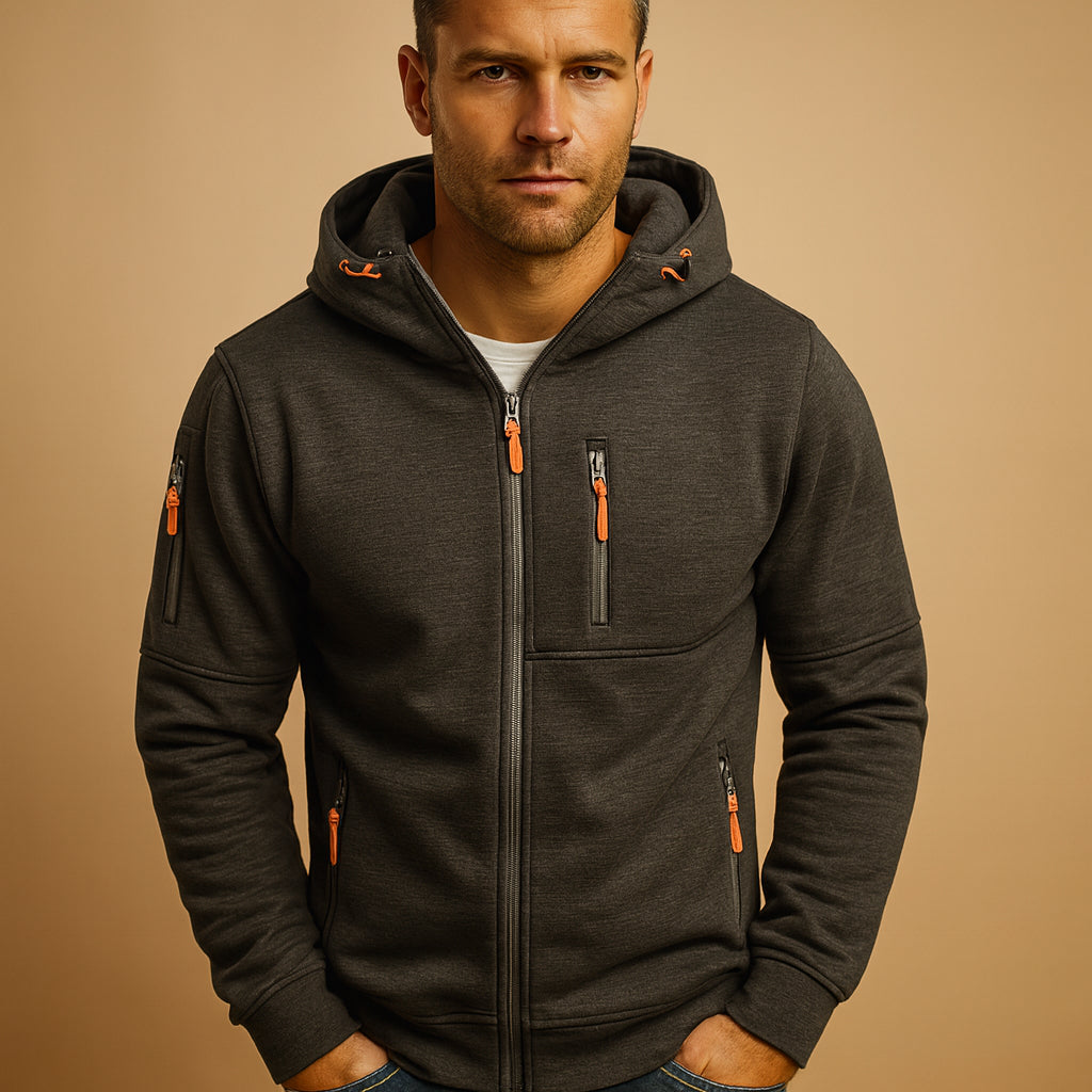 Roderick | Men's Casual Stretch Ethan Tops — Dark Gray