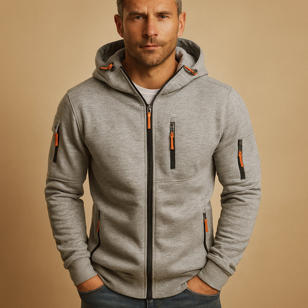 Roderick | Men's Casual Stretch Ethan Tops — Light Gray