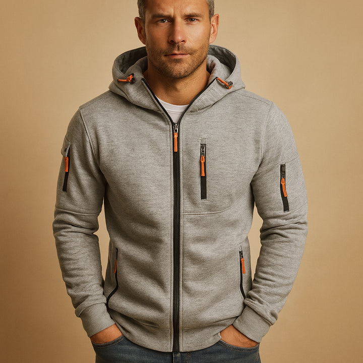 Roderick | Men's Casual Stretch Ethan Tops — Light Gray