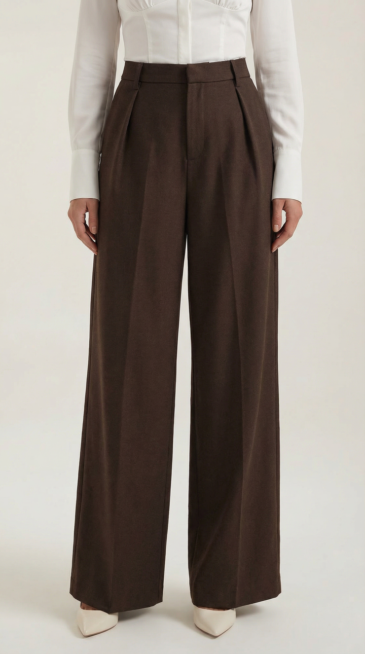Elegant trousers plain background minimal setting