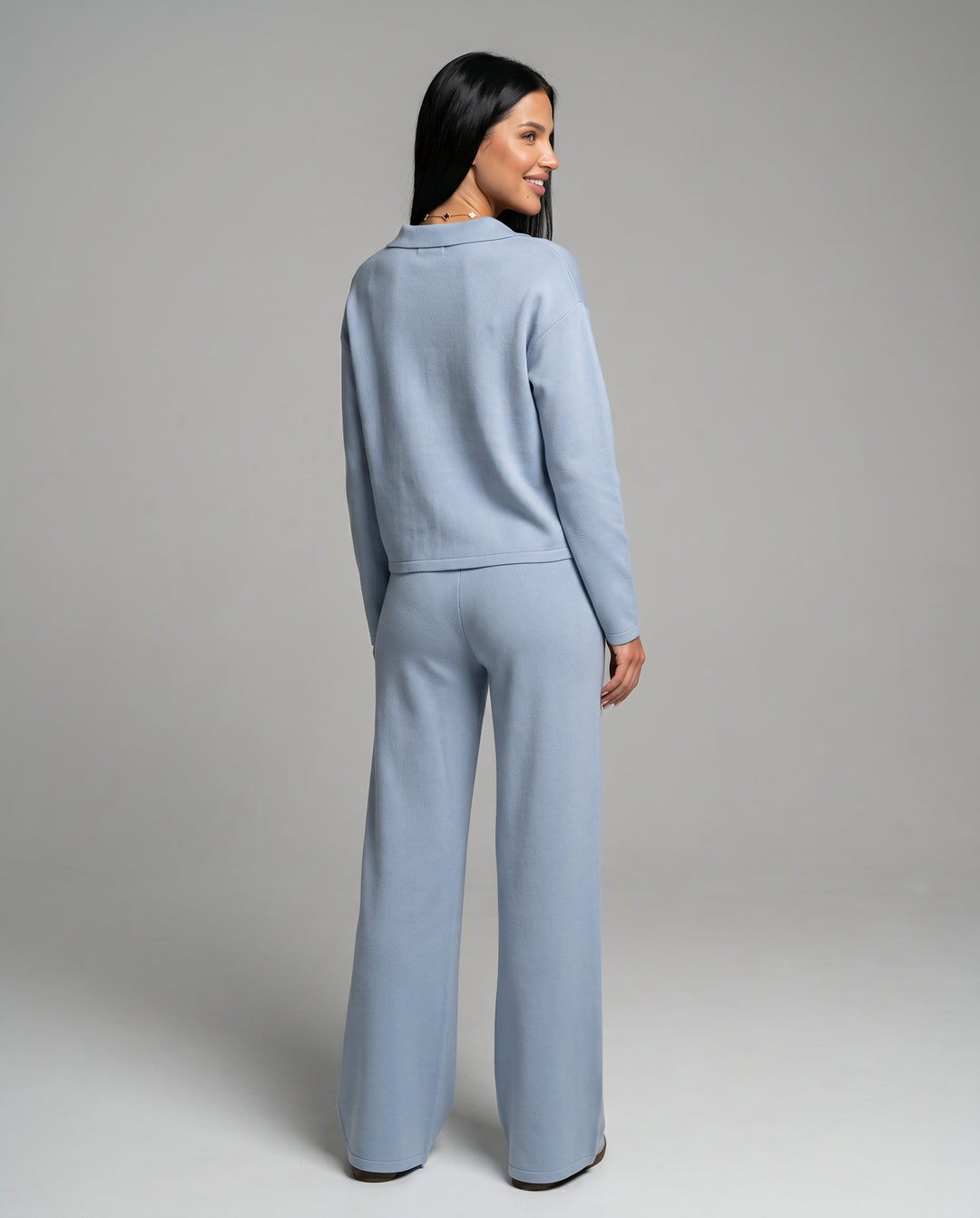 Rosamund | Women's Matching Two-Piece Set with Wide-Leg Pants — 2