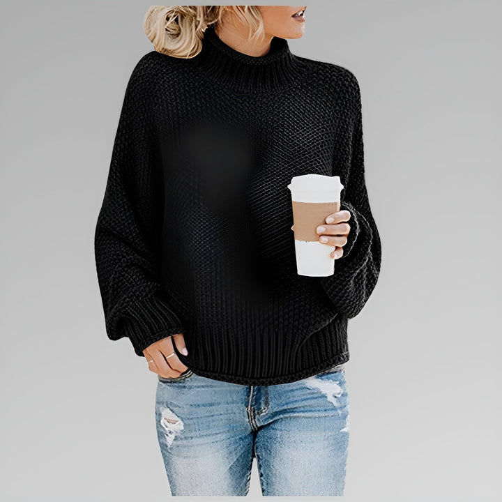Senaisse | Women's Turtleneck Sweater Chunky Knit Layering