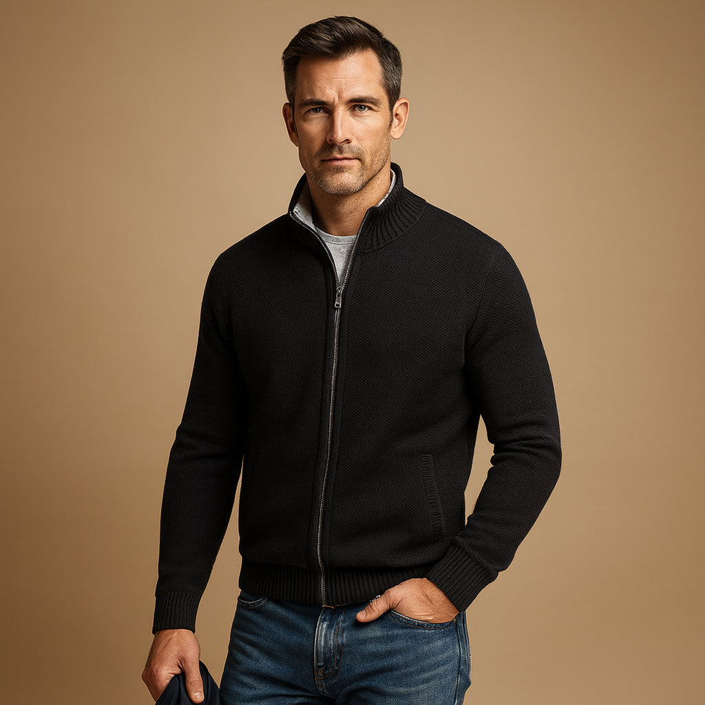 Silvestre | Men's Knit Cozy Nathan Sweaters — Black