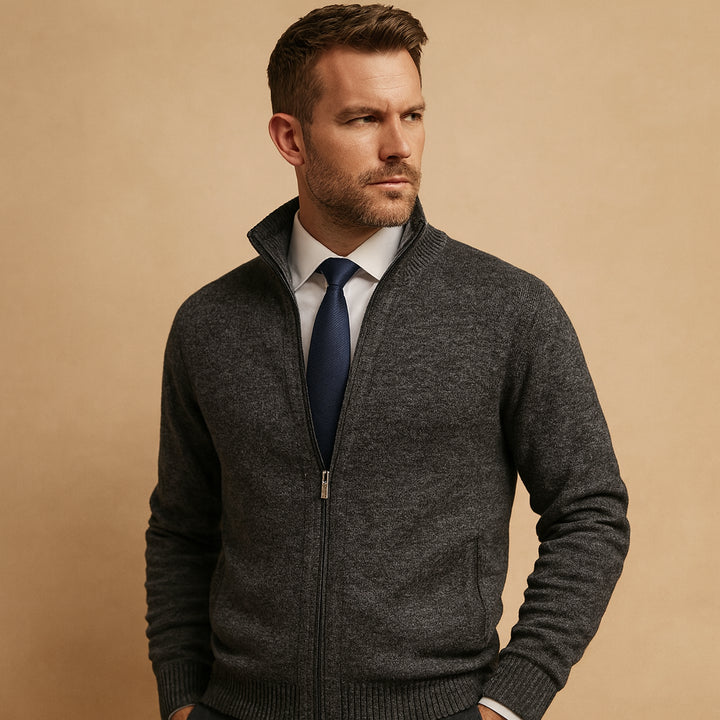 Silvestre | Men's Knit Cozy Nathan Sweaters — Dark Gray