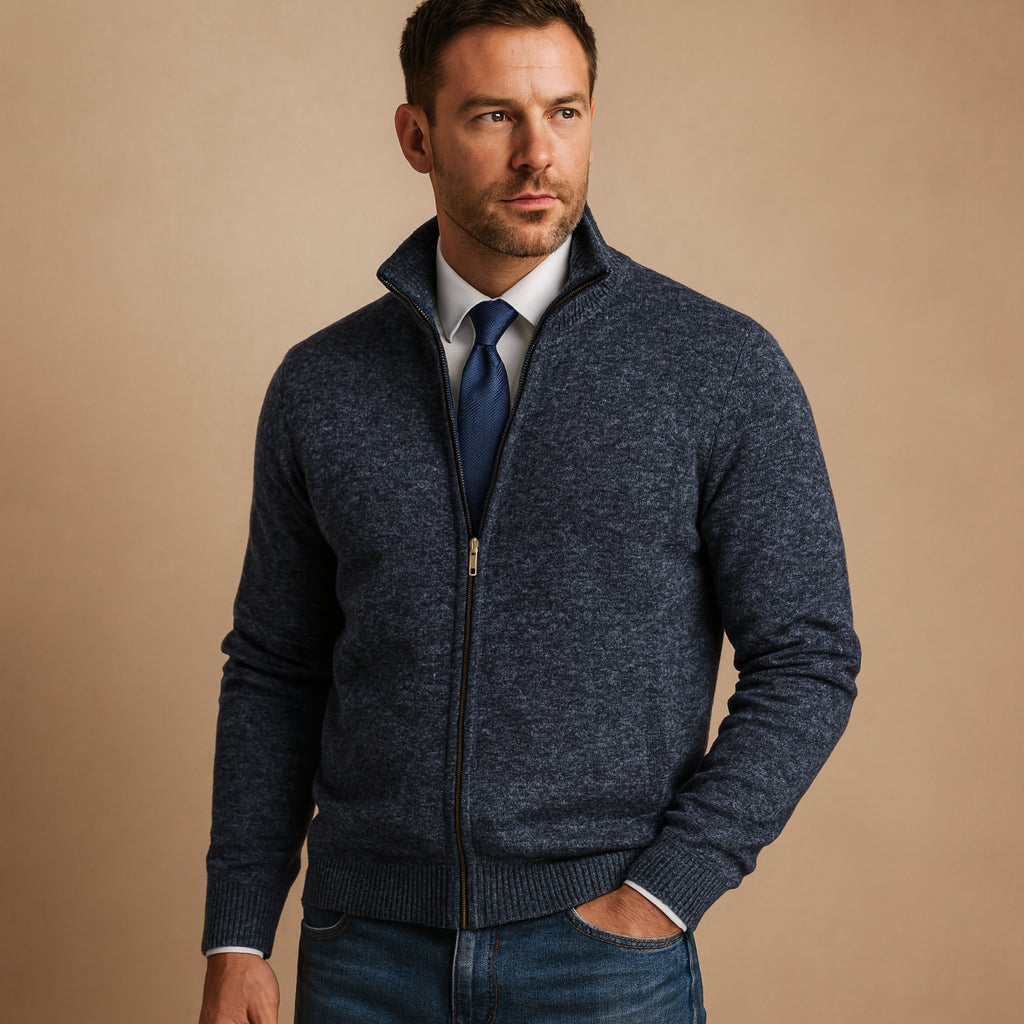 Silvestre | Men's Knit Cozy Nathan Sweaters — Navy