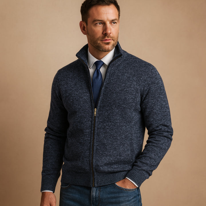 Silvestre | Men's Knit Cozy Nathan Sweaters — Navy