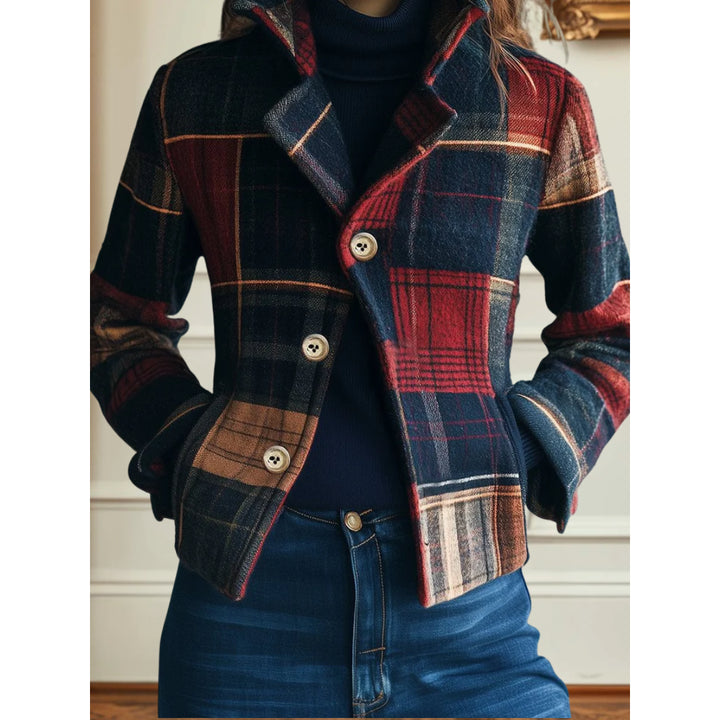 Talia | Women's Lightweight Casual Timeless Plaid Jacket — 1