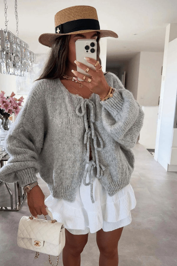 Talisa | Women's Casual Stretch Sofia Vest Tops — Sofia Grey