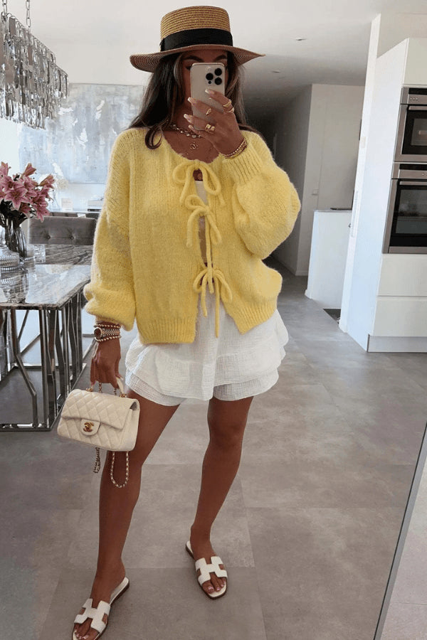 Talisa | Women's Casual Stretch Sofia Vest Tops — Sofia Yellow