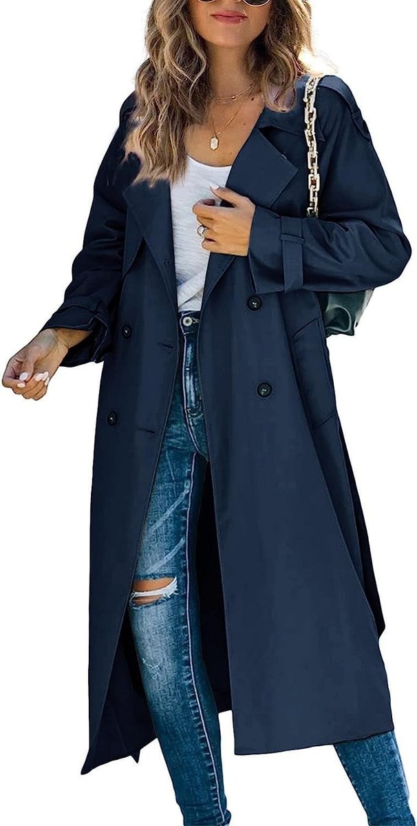Tindraienne | Women's Timeless and Comfortable Oversized Trench Coat — 1
