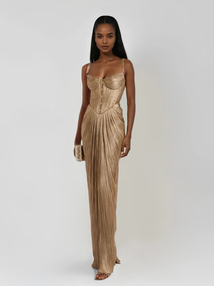 Tovaana | Women's Elegant Structured Corset Wedding Guest Dress — XL