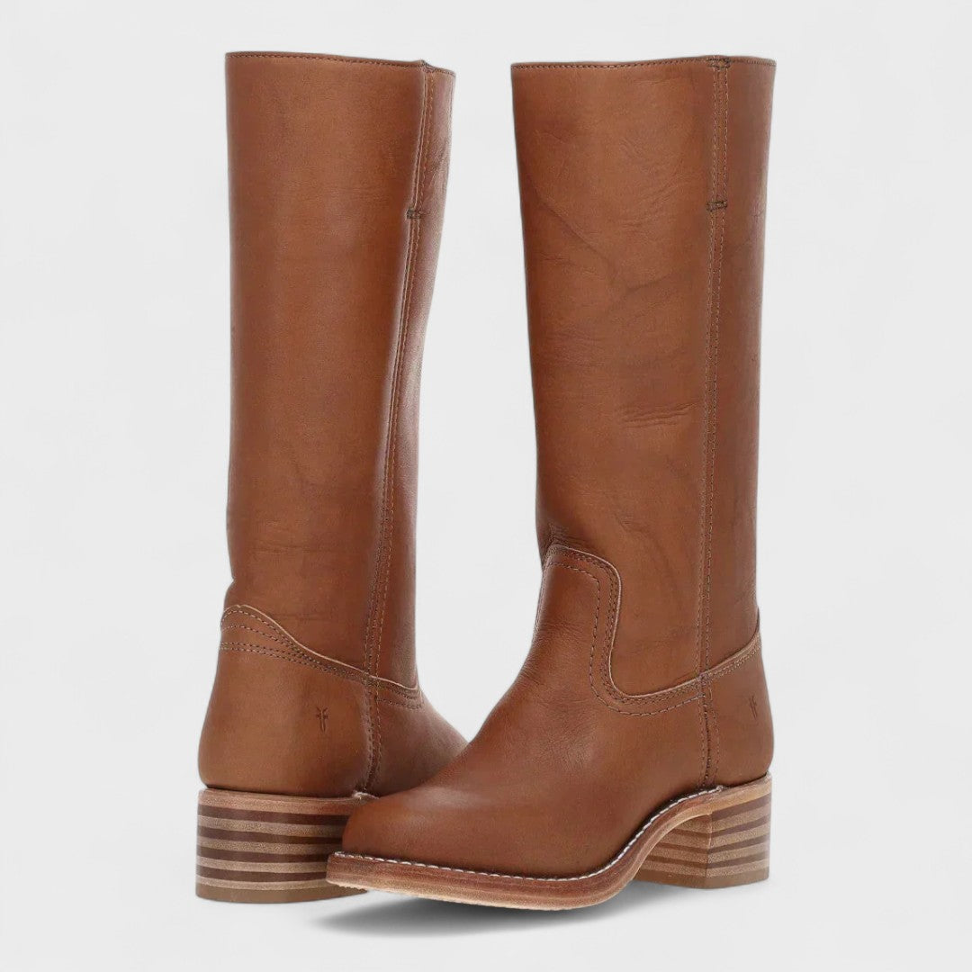 Tovaynn | Women's Classic Cowboy Boots — Brown