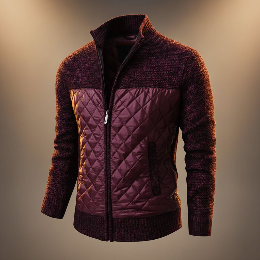 Ulric | Men's Quilted Chenille Jacket — 2