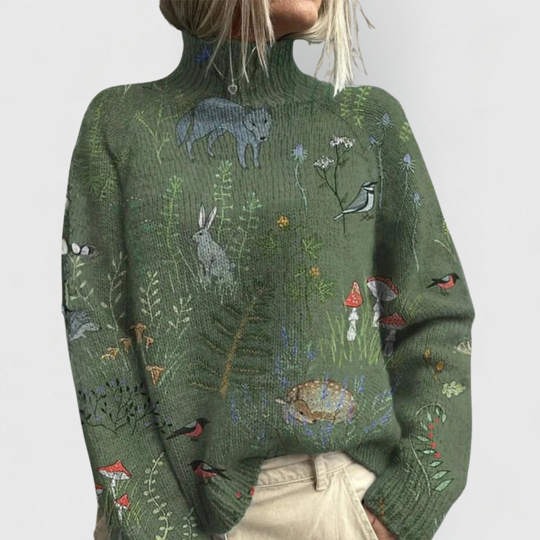 Verenalyn | Women's Cozy Knit Sweater Turtleneck Relaxed Fit — 2