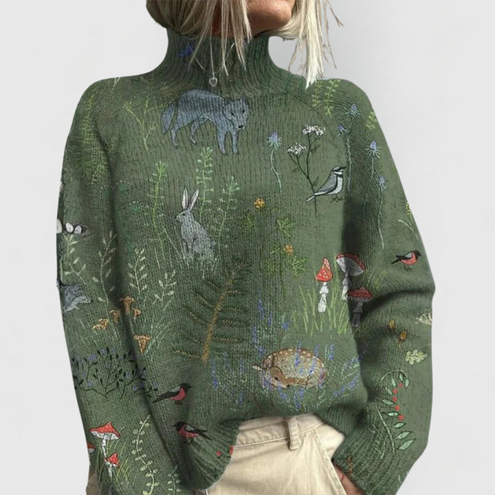 Verenalyn | Women's Cozy Knit Sweater Turtleneck Relaxed Fit — 2